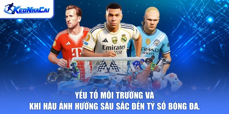 Yếu tố môi trường và khí hậu ảnh hưởng sâu sắc đến tỷ số bóng đá.